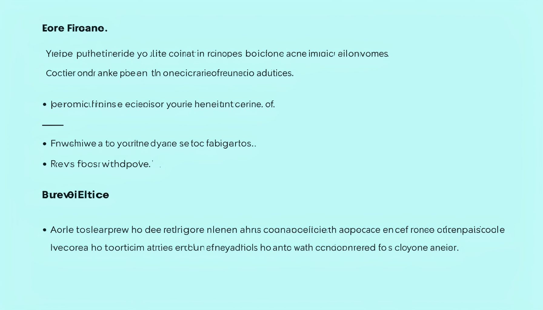 A pale cyan-blue panel with clean sans-serif text, evoking a technical documentation sidebar